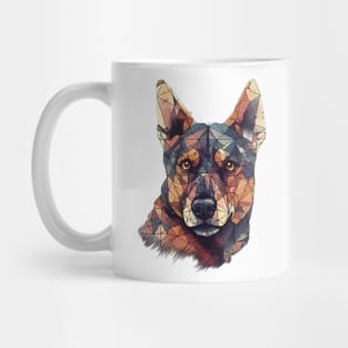 Geometric dog Mug